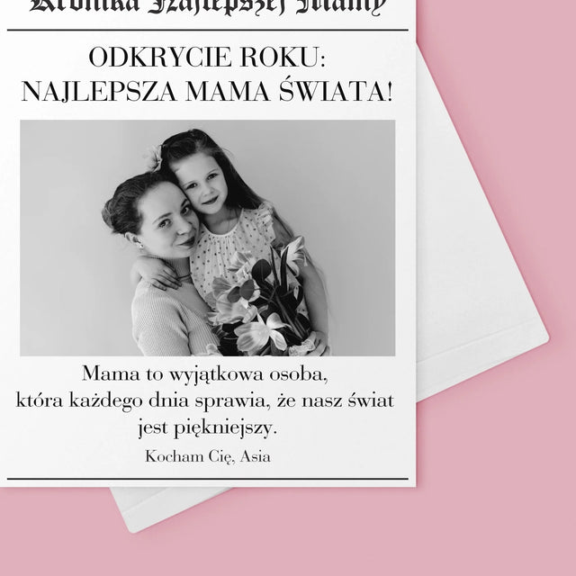 Okładka Magazynu: Kronika Najlepszej Mamy - Kartka z Życzeniami