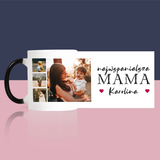 Fotokolaż: Najwspanialsza Mama - Kubek z Nadrukiem