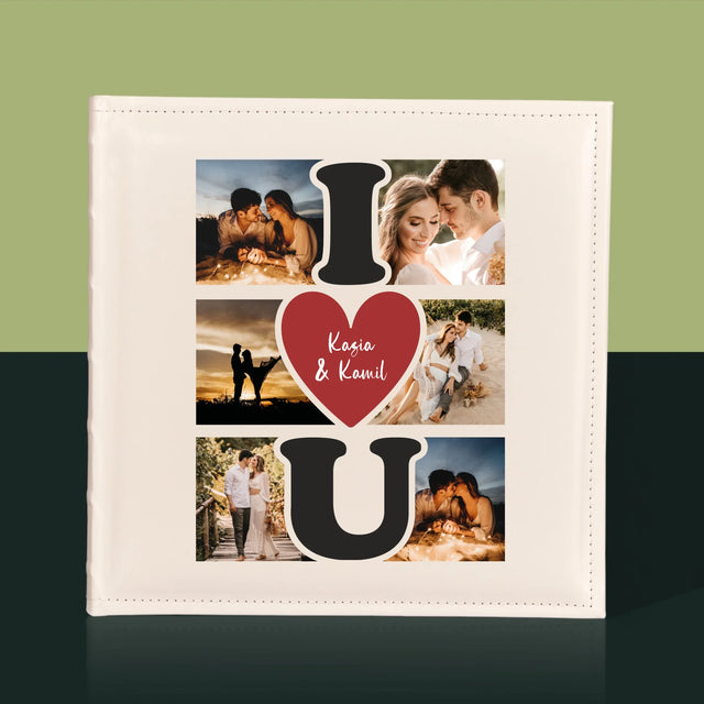Fotokolaż: I Love You - Album Na Zdjęcia