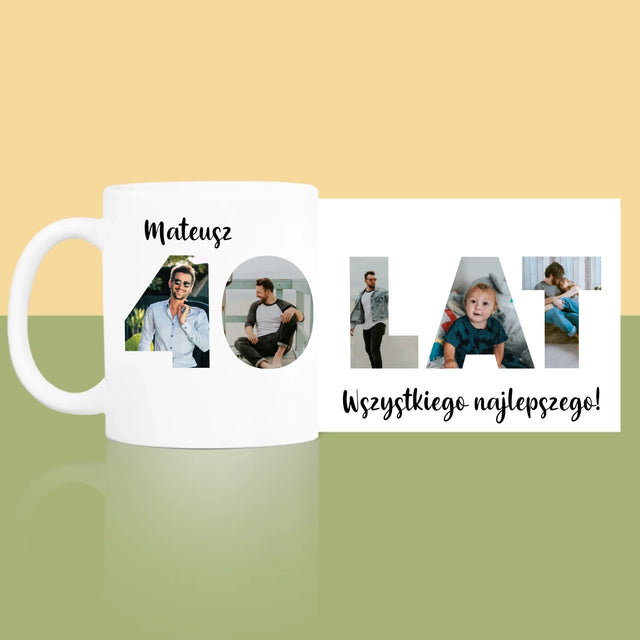 Słowo Ze Zdjęć: 40 Lat - Kubek z Nadrukiem