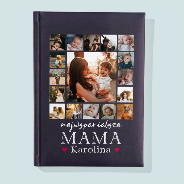 Fotokolaż: Najwspanialsza Mama - Notes Książkowy z Nadrukiem