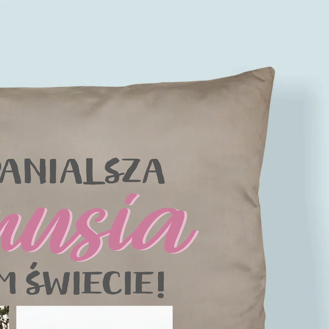 Fotokolaż: Najwspanialsza Mamusia - Poduszka z Nadrukiem