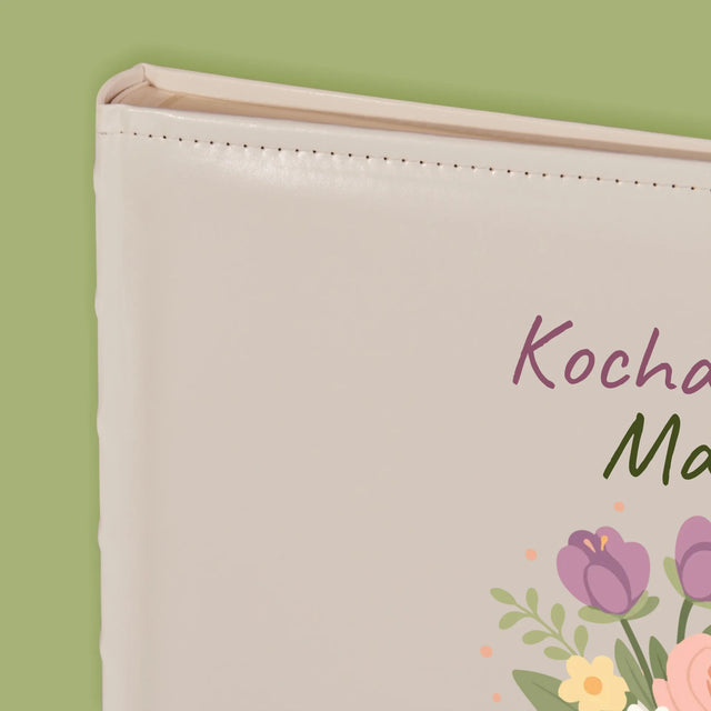 Zdjęcie i Podpis: Kocham Cię Mamo Kwiaty - Album Na Zdjęcia