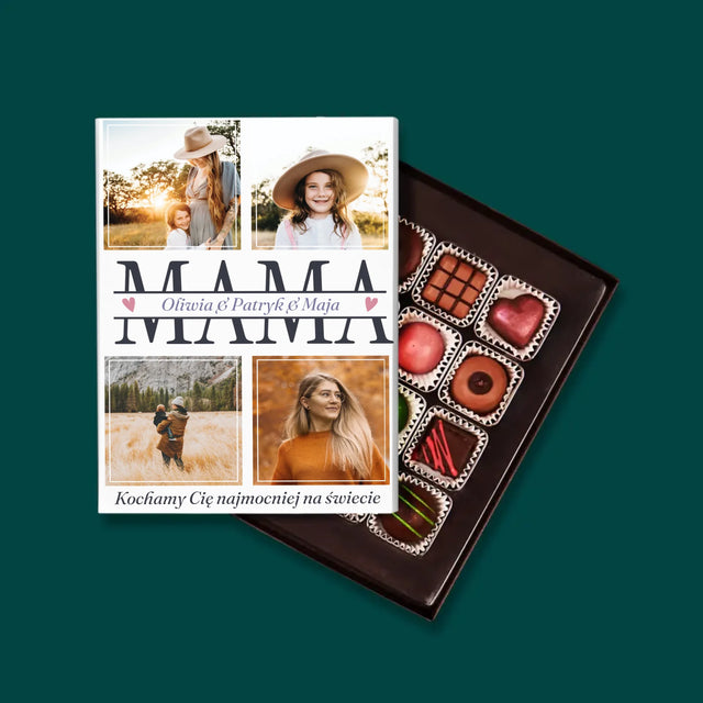Fotokolaż: Mama Imiona - Personalizowane Praliny