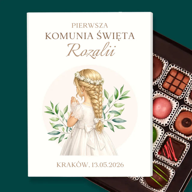 Kreator Postaci: Komunia Dziewczynka - Personalizowane Praliny