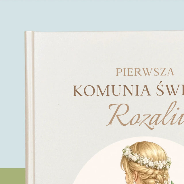 Kreator Postaci: Komunia Dziewczynka - Biblia z Nadrukiem