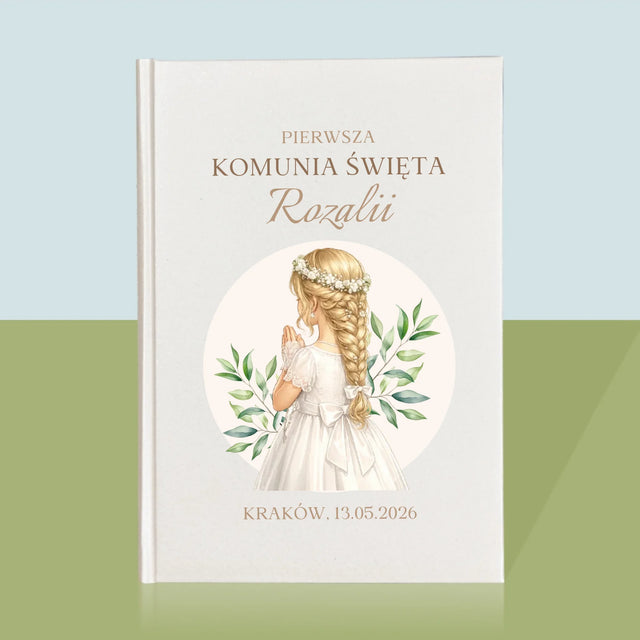 Kreator Postaci: Komunia Dziewczynka - Biblia z Nadrukiem