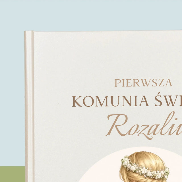 Kreator Postaci: Komunia Dziewczynka - Biblia z Nadrukiem