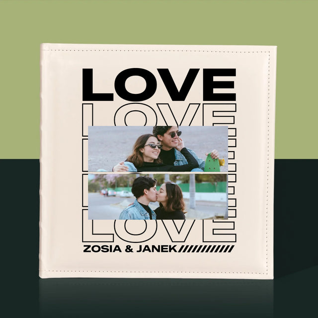 Fotokolaż: z Napisem Love - Album Na Zdjęcia
