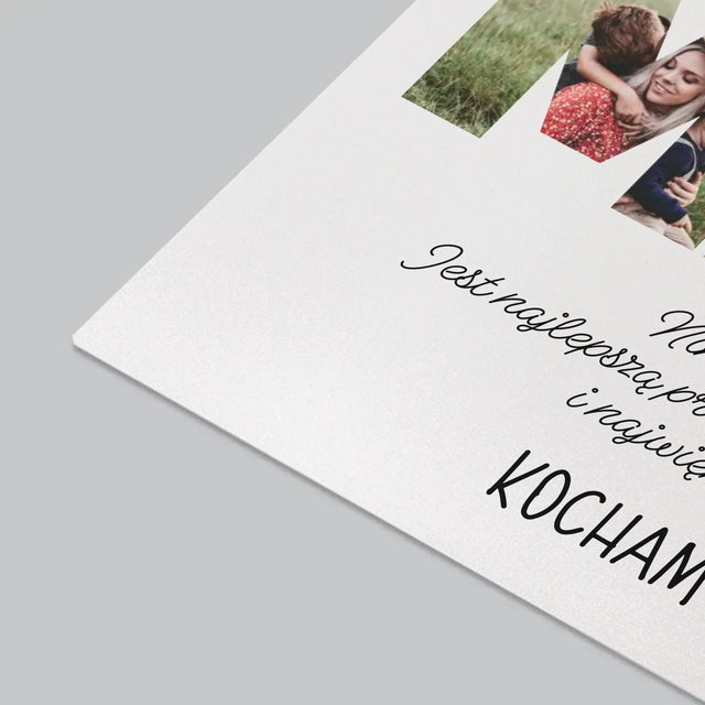 Słowo Ze Zdjęć: Najwspanialsza Mama Na Świecie - Podkładka Na Biurko