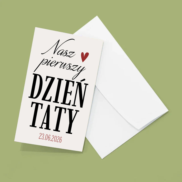 Fotokolaż: Nasz Pierwszy Dzień Taty Serce - Duża Harmonijka Ze Zdjęć