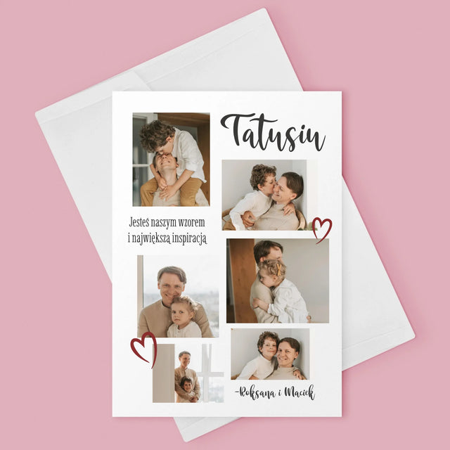 Fotokolaż: Tatusiu - Kartka z Życzeniami