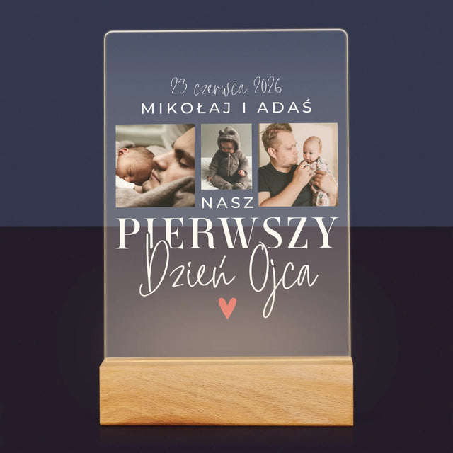 Fotokolaż: Na Pierwszy Dzień Ojca - Wydruk Na Szkle Akrylowym
