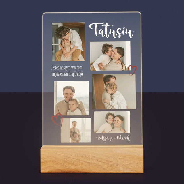 Fotokolaż: Tatusiu - Wydruk Na Szkle Akrylowym