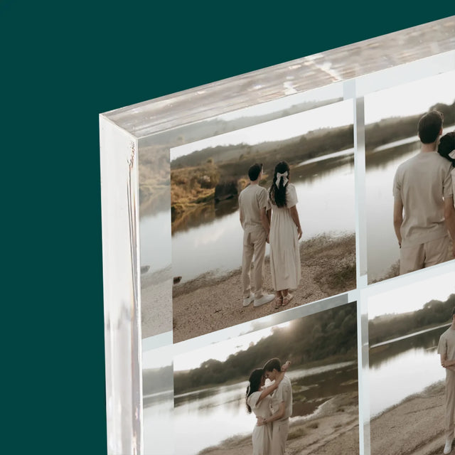 Fotokolaż: Spotify 4 Zdjęcia - Blok Akrylowy z Nadrukiem