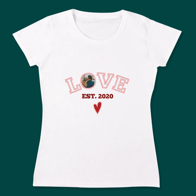 Zdjęcie I Podpis: Love Established - Koszulki Dla Par