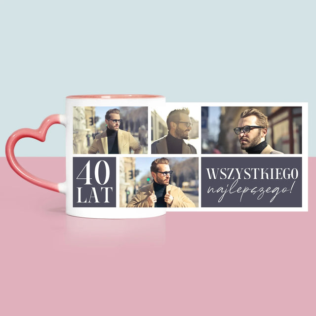 Fotokolaż: Urodziny Najlepszego - Kubek z Nadrukiem