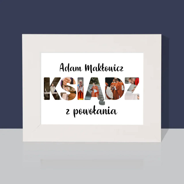 Słowo Ze Zdjęć: Ksiądz z Powołania - Ramka Na Zdjęcie