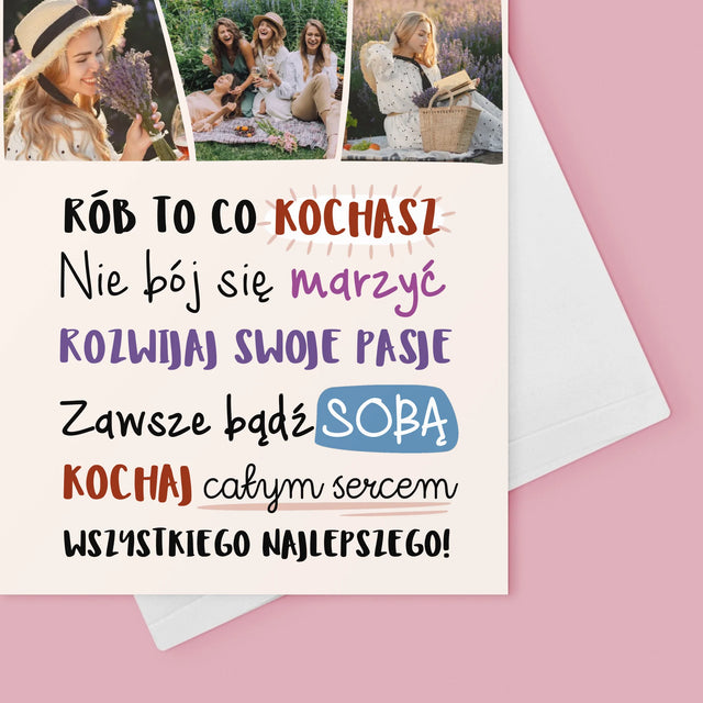 Fotokolaż: Urodziny Życzenia - Kartka z Życzeniami