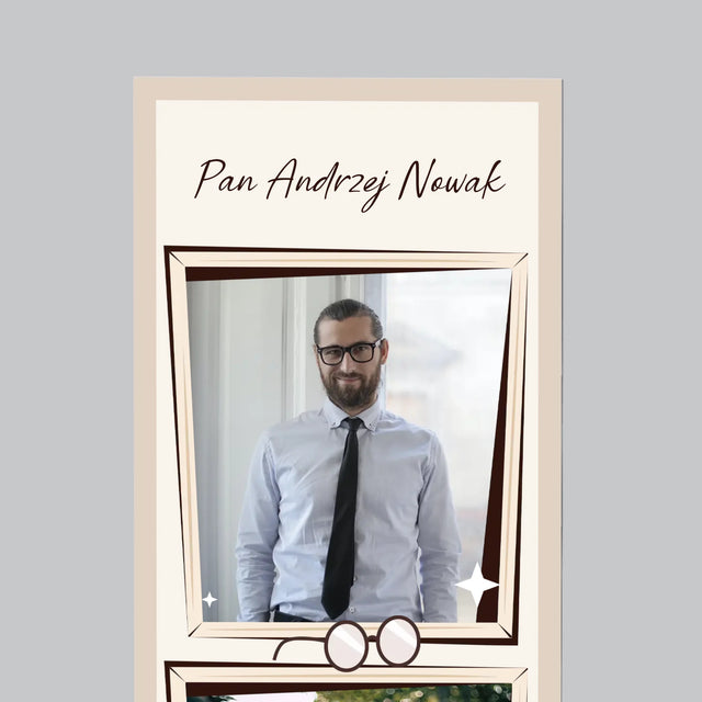 Zdjęcie i Podpis: Nauczyciel z Klasą - Magnes Na Lodówkę