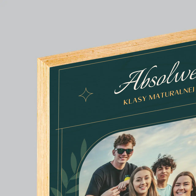 Monogram: Nauczyciel Dziękujemy - Wydruk Na Drewnie