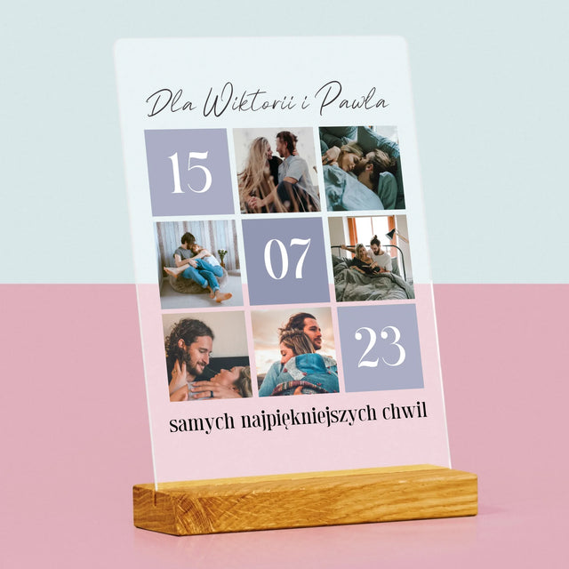 Fotokolaż: Najlepsze Chwile - Wydruk Na Szkle Akrylowym