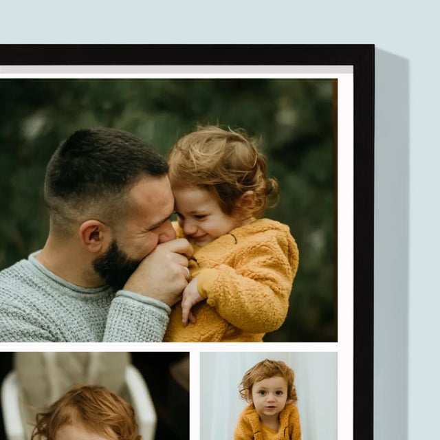 Fotokolaż: Wszystkiego Najlepszego z Okazji Dnia Ojca - Wydruk Obramowany