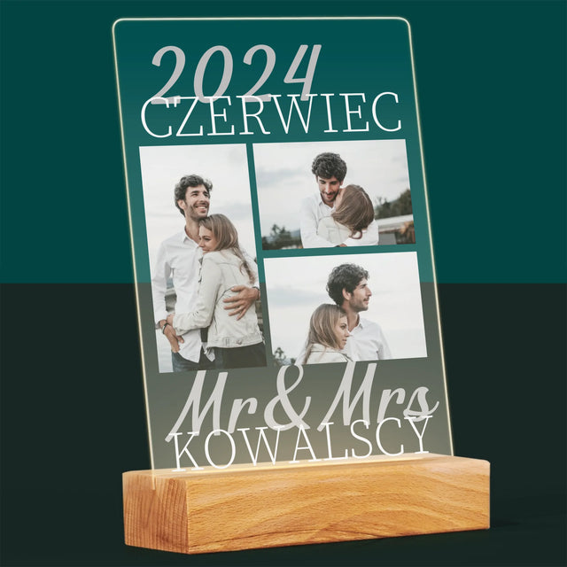 Fotokolaż: Mr&Mrs Data - Wydruk Na Szkle Akrylowym
