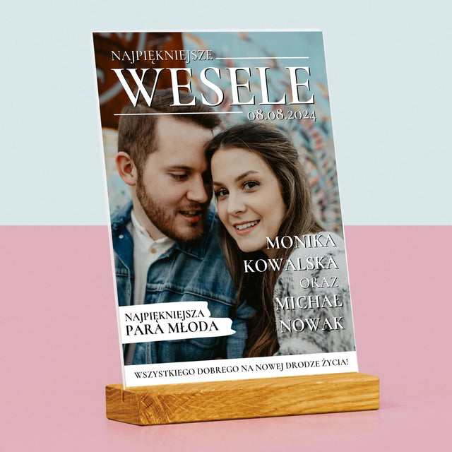 Okładka Magazynu: Najpiękniejsze Wesele - Wydruk Na Szkle Akrylowym