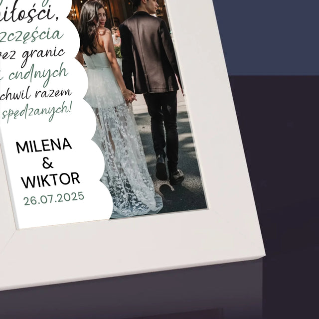 Zdjęcie i Podpis: Ognistej Miłości - Ramka Na Zdjęcie