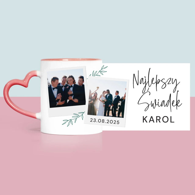Fotokolaż: Najlepszy Świadek Polaroidy - Kubek z Nadrukiem