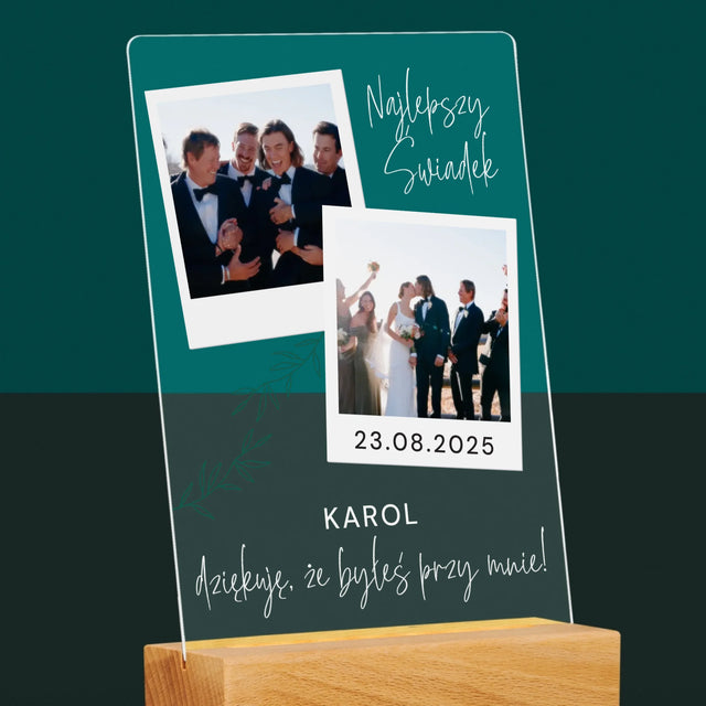 Fotokolaż: Najlepszy Świadek Polaroidy - Wydruk Na Szkle Akrylowym