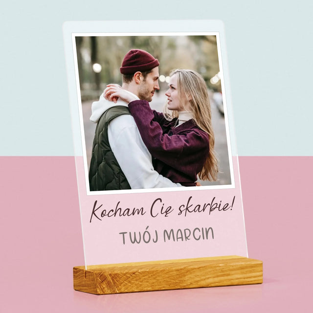 Zdjęcie I Podpis: Dla Dziewczyny - Wydruk Na Szkle Akrylowym