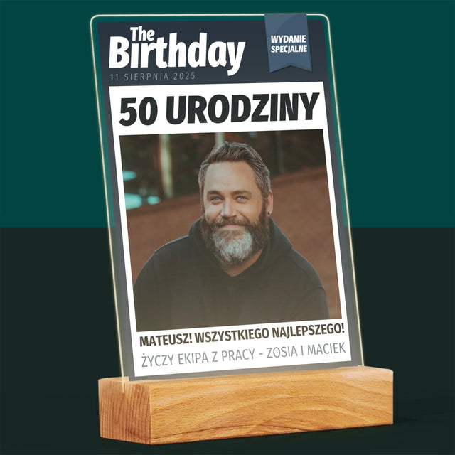 Okładka Magazynu: Birthday - Wydruk Na Szkle Akrylowym