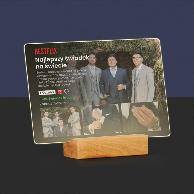 Fotokolaż: Plakat Netflix Dla Świadka - Wydruk Na Szkle Akrylowym