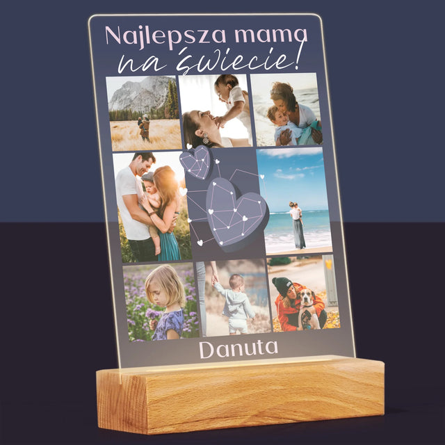 Fotokolaż: Najlepsza Mama - Wydruk Na Szkle Akrylowym