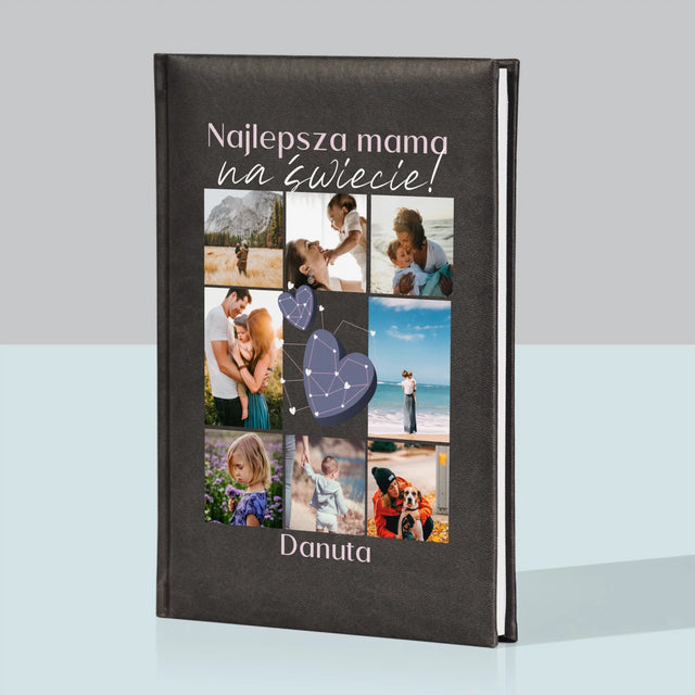 Fotokolaż: Najlepsza Mama - Notes Książkowy z Nadrukiem