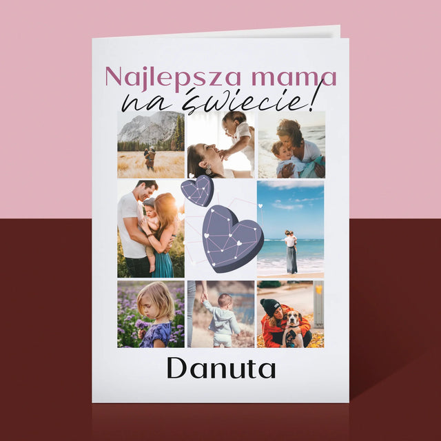 Fotokolaż: Najlepsza Mama - Kartka z Życzeniami
