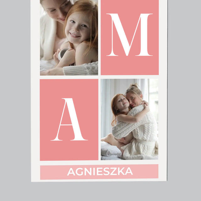 Fotokolaż: Najlepsza Mama - Magnes na lodówkę