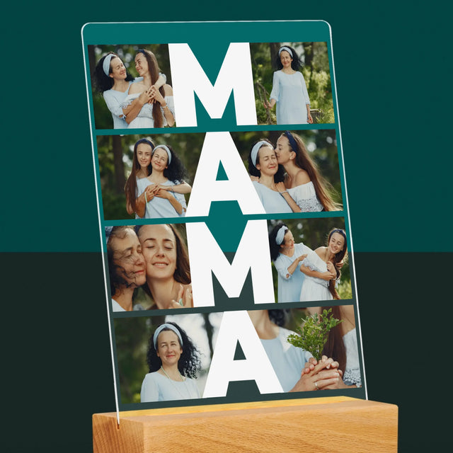 Fotokolaż: Mama - Wydruk Na Szkle Akrylowym