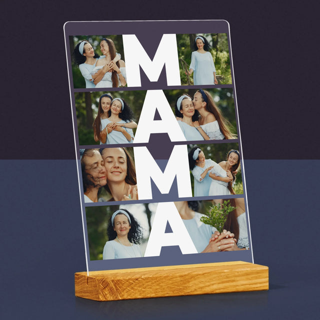 Fotokolaż: Mama - Wydruk Na Szkle Akrylowym