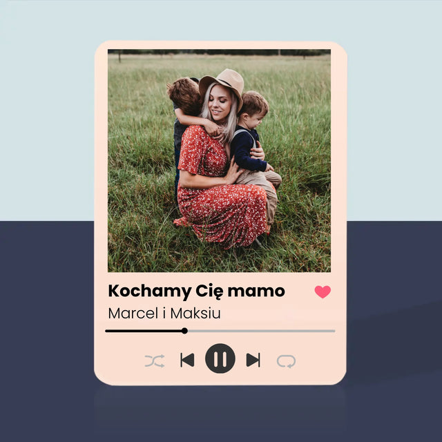 Zdjęcie i Podpis: Kochamy Cię Mamo - Karty Do Gry