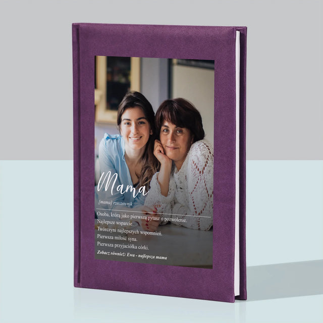 Zdjęcie i Podpis: Mama Definicja - Notes Książkowy z Nadrukiem