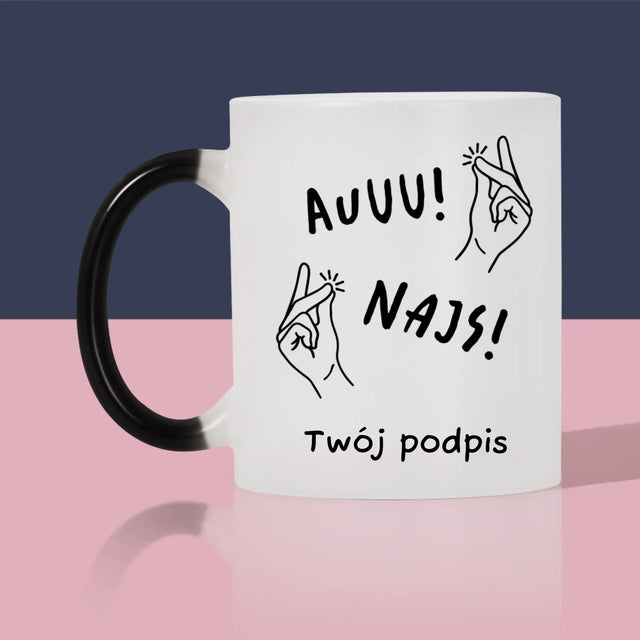 Bez Cenzury: Auuu najs - Kubek z Nadrukiem