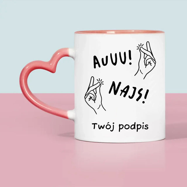 Bez Cenzury: Auuu najs - Kubek z Nadrukiem