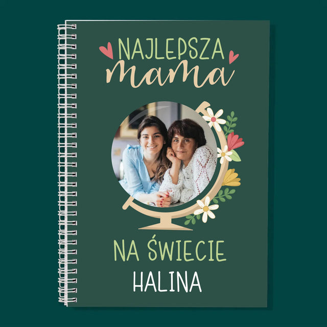 Zdjęcie i Podpis: Najlepsza Mama Świat - Planer Dzienny z Nadrukiem