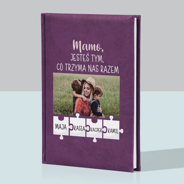 Zdjęcie i Podpis: Mamo, Jesteś Tym Co Trzyma Nas Razem - Notes Książkowy