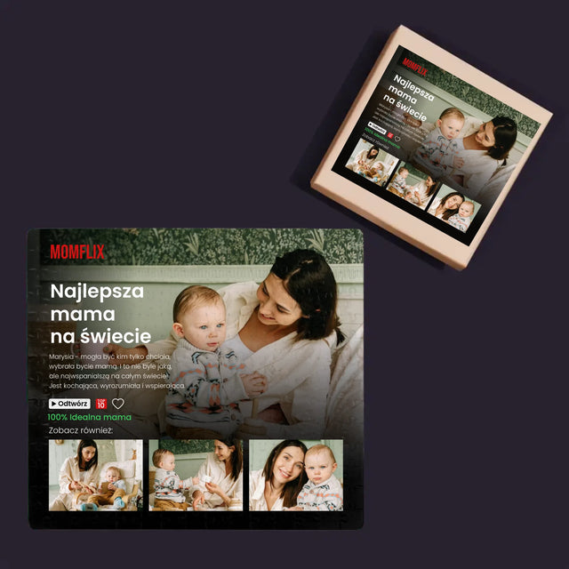 Fotokolaż: Personalizowany Plakat Netflix Dla Mamy - Personalizowane Puzzle