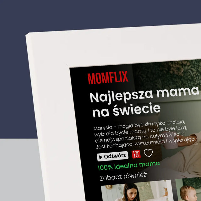 Fotokolaż: Personalizowany Plakat Netflix Dla Mamy - Ramka Na Zdjęcie