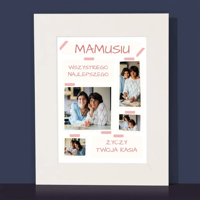 Fotokolaż: Mamusiu Wszystkiego Najlepszego - Ramka Na Zdjęcie